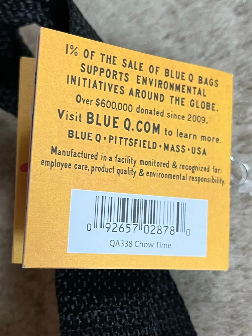 Blue Q blue chow
